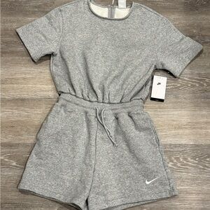 Nike Women's Fleece Loose Romper, Small
